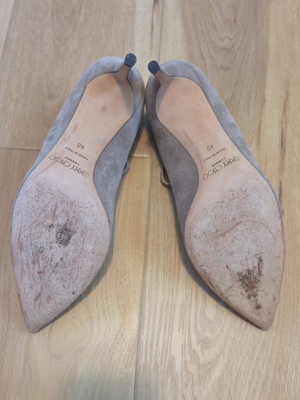 Jimmy Choo Dari Suede Tstrap Size 10 - Picture 6 of 6